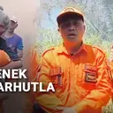 Nenek 80 Tahun Terjebak di Hutan Pinus yang Terbakar