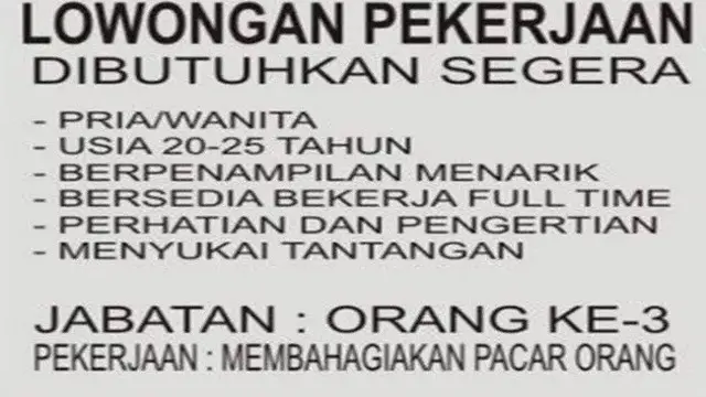 lowongan pekerjaan absurd