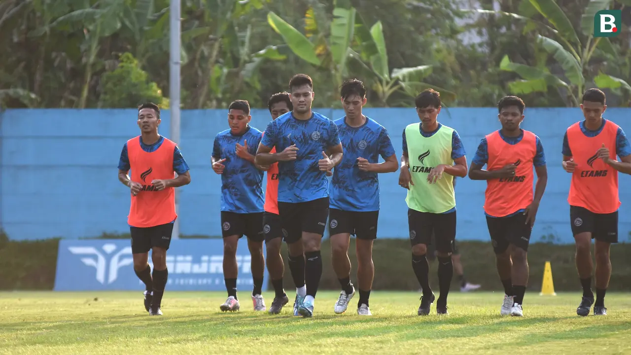 Pemain Arema Berlatih Jelang Liga 1 2024 / 2025