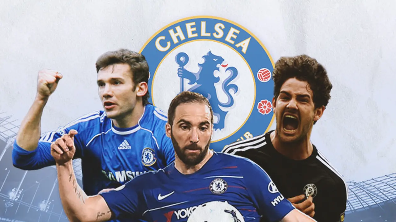 Chelsea - Andriy Shevchenko, Alexandre Pato, dan Gonzalo Higuain
