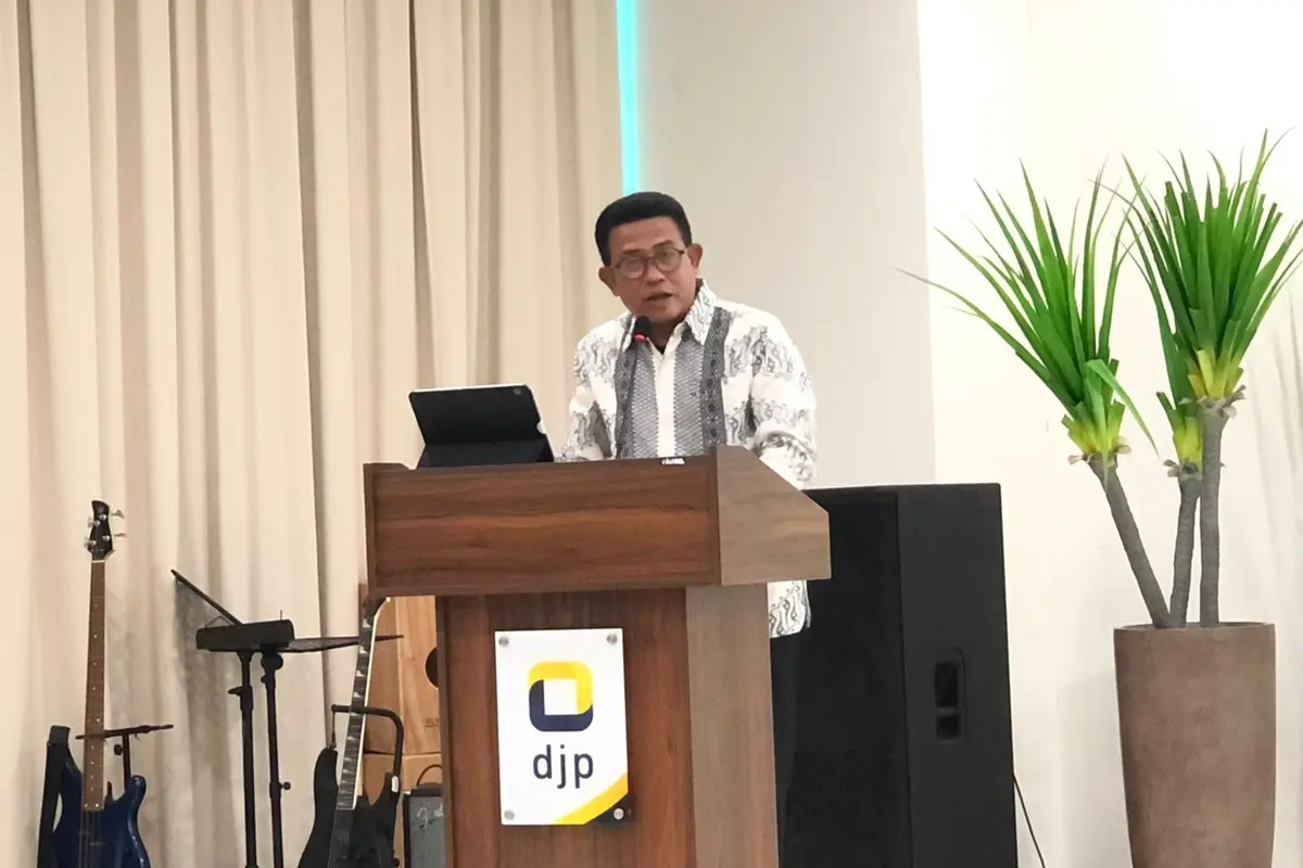 Direktur Penyuluhan, Pelayanan, dan Hubungan Masyarakat Direktorat Jenderal Pajak Neilmaldrin Noor saat ditemui di kantor DJP Kanwil Batam, Selasa (29/11/2022)
