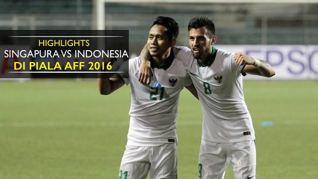 Timnas Indonesia melaju ke babak semifinal usai mengalahkan Singapura 2-1 di laga pamungkas Grup A Piala AFF 2016