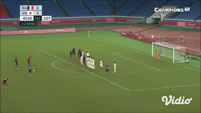 Timnas Jepang U-23 bantai Perancis di Stadion Nissan Hari Rabu (28/7). Laga terakhir di grup A ini berakhir 4-0 untuk kemenangan tuan rumah.