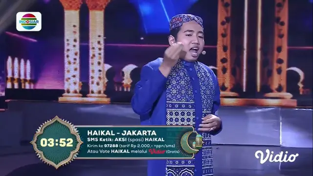 Haikal (Jakarta) Berada pada posisi Terendah Pada Polling Sementara Top 9 Group 3 AKSI Indonesia 2023