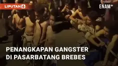 Sekelompok remaja yang diduga gangster ditangkap di Pasarbatang, Brebes,  Minggu (28/1/2024). Penangkapan tersebut dilakukan oleh Satreskrim Polres Brebes