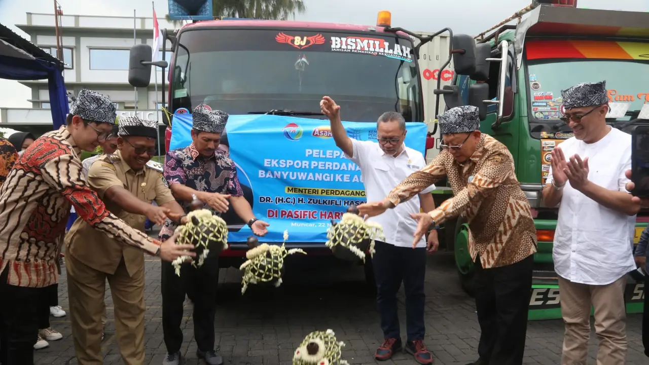 Menteri Perdagangan Zulkfli Hasan melepas ekspor  sarden Banyuwangi ke Australia senilai 2,7 juta dolar (Istimewa)