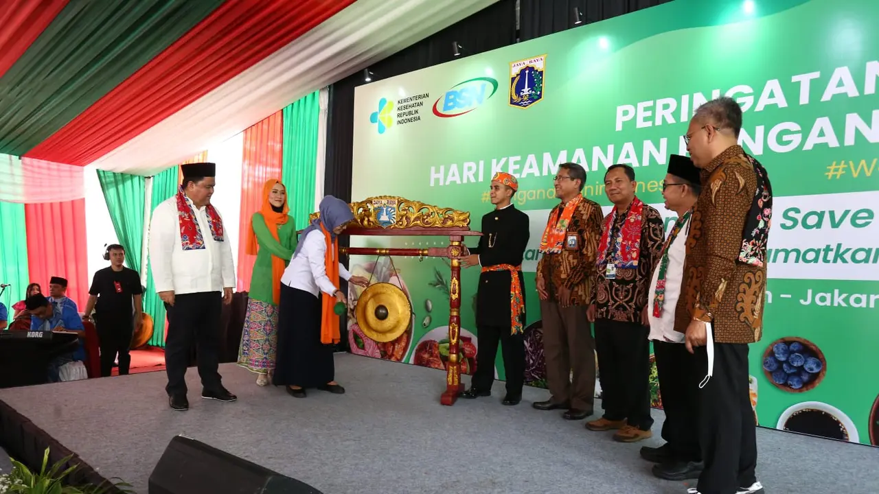 Peringatan Hari Keamanan Pangan Sedunia (HKPS) 2023, di Setu Babakan Jakarta. (Istimewa).