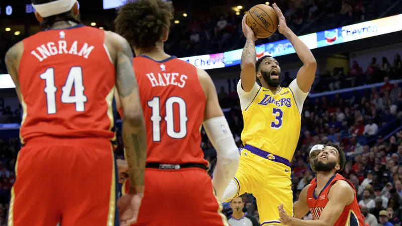 NBA: Anthony Davis Bawa Lakers Kalahkan Mantan Klub