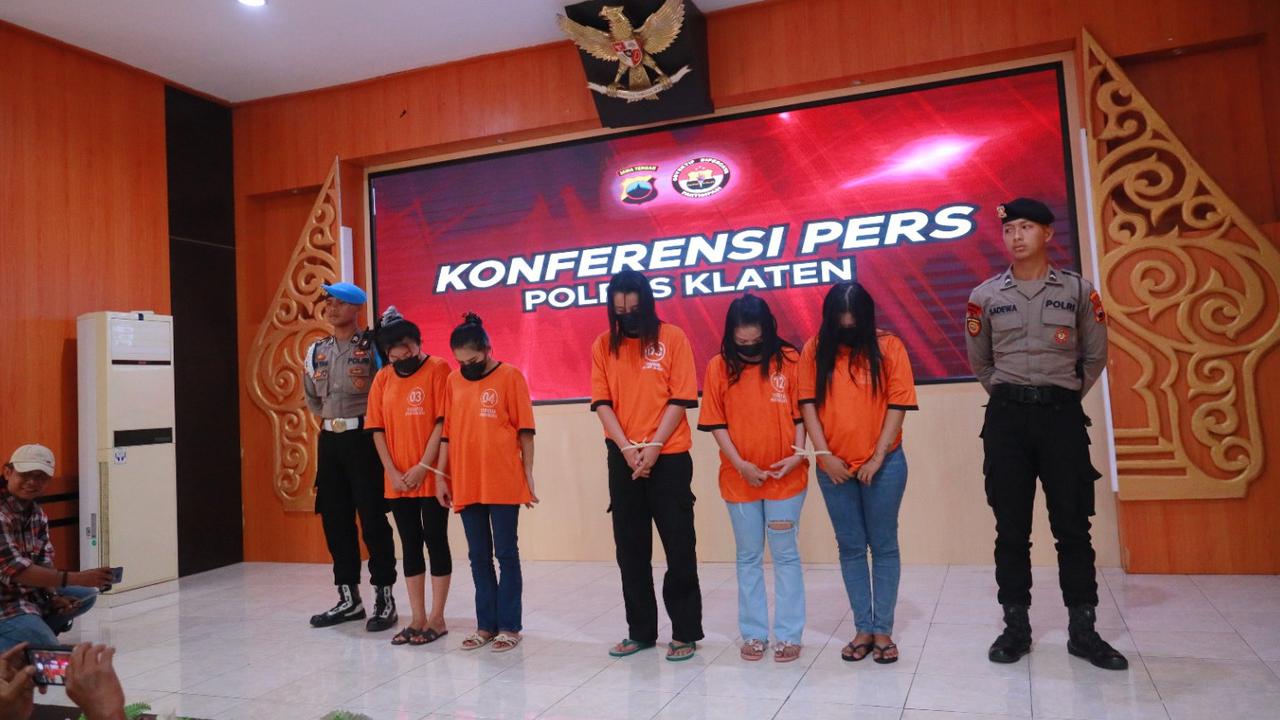 Viral Anak Gadis di Klaten Dianiaya, Ini Tampang 5 Pelaku Ditangkap Polisi