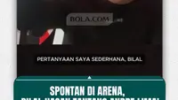 Spontan di arena, Bilal Hasan tantang Andre Lima
