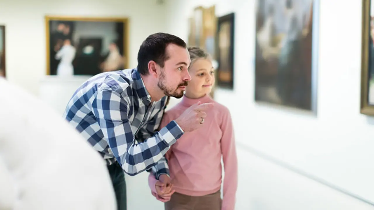 Ilustrasi bapak dan anak