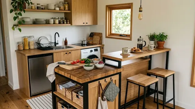 Model Kitchen Island Mini untuk Dapur Rumah Mungil