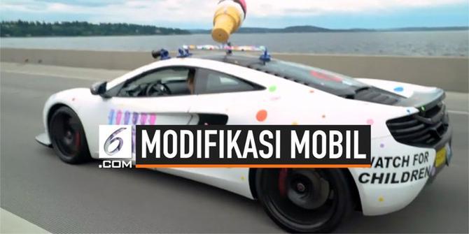 VIDEO: Pengusaha Sulap Supercar Miliknya Jadi Mobil Es Krim