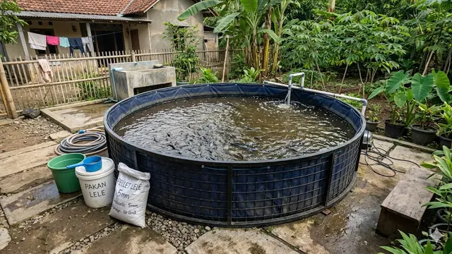 Model Kolam Ikan Lele