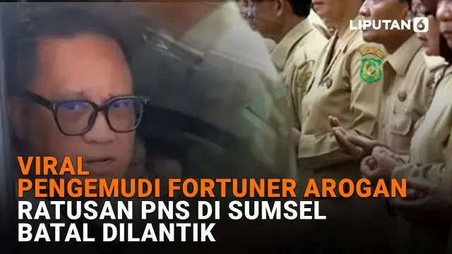 Mulai dari viral pengemudi Fortuner arogan hingga ratusan PNS di Sumsel batal dilantik, berikut sejumlah berita menarik News Flash Liputan6.com.