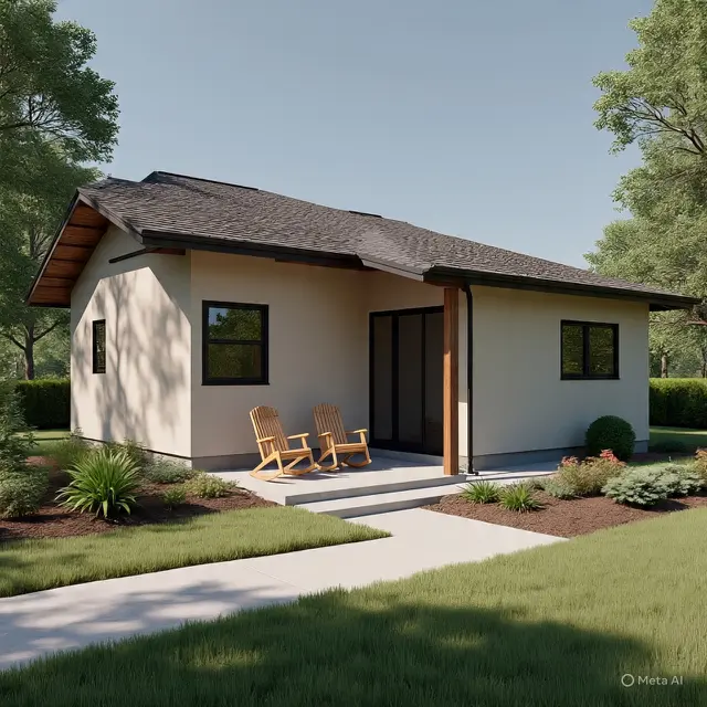 Desain Rumah 8x5 Sederhana 2 Kamar