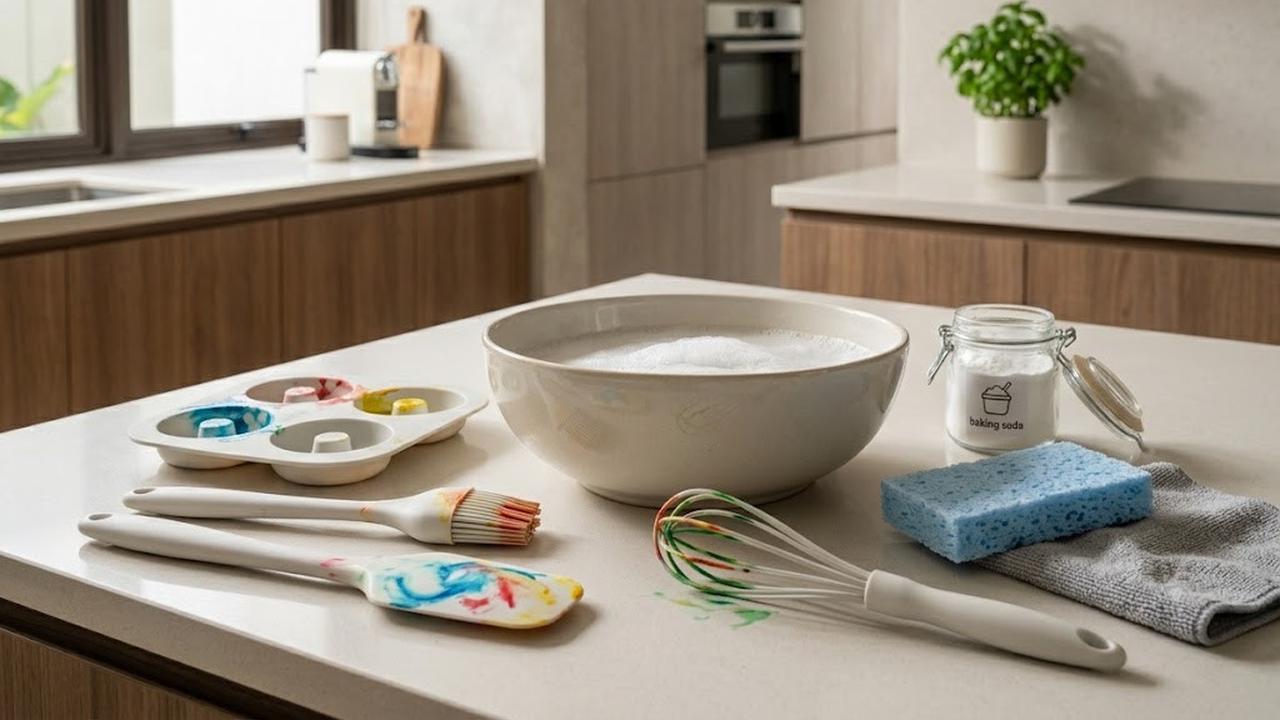 Cara Menghilangkan Noda Pewarna Makanan pada Peralatan Masak Silikon, Mudah dan Aman