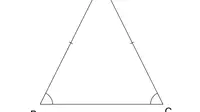 Ilustrasi segitiga sama kaki. (Sumber: Wikimedia Commons)