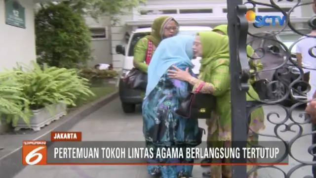 Ma’ruf Amin bertemu tokoh lintas agama untuk membahas kerukunan umat beragama.