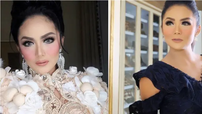 [Bintang] Mirip Hantu, Krisdayanti Lakukan Photoshoot dengan Makeup Tebal Ini