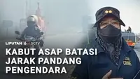 Karhutla Meluas, Jarak Pandang di Jalan Lintas Timur Sumatra Tertutup Kabut Asap