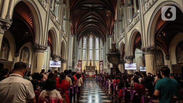 Keceriaan Anak-anak Ikuti Misa Keluarga di Gereja Katedral Jakarta