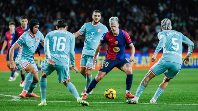 Foto: Tampil Spartan, Atletico Madrid Kudeta Barcelona dari Puncak Klasemen Liga Spanyol