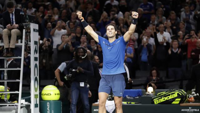 Rafael Nadal di Paris Masters