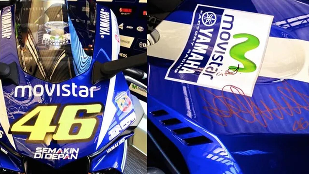 YZF-R1 bertandatangan Valentino Rossi (c) Charity Stars