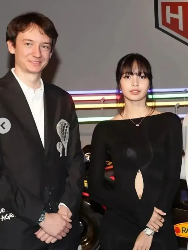 Gaya Serasi Lisa BLACKPINK dan Frederic Arnault, Isyaratkan Go Public dengan Outfit Serba Hitam di Event TAG Heuer