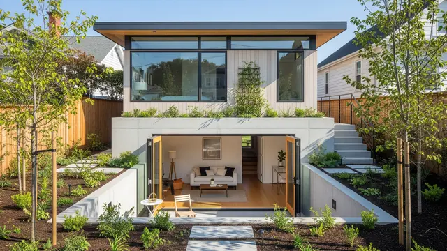 Desain Rumah Kecil dengan Basement