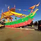 Prosesi Padaw Tuju Dulung di Festival Iraw Tengkayu X di Tarakan. (Liputan6.com/Ady Anugrahadi)