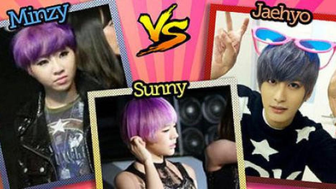 Rambut sama Minzy 2NE1 - Sunny SNSD - Jaehyo Block B, keren mana?