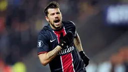 Mateja Kezman - Striker yang namanya sempat melejit bersama PSV Eindhoven ini pernah berseragam PSG pada 2008 hingga 2010. Selama membela PSG Kezman hanya mampu menyumbang sepuluh gol. (AFP/Franck Fife)