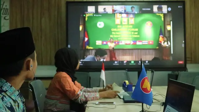 Kemensos Dampingi Delegasi Anak Indonesia pada 6th ASEAN Children Forum 2020