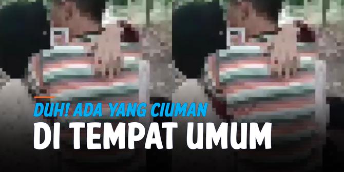 VIDEO: Viral Sepasang Kekasih Berciuman di Tempat Umum