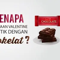 Simbol coklat di hari Valentine