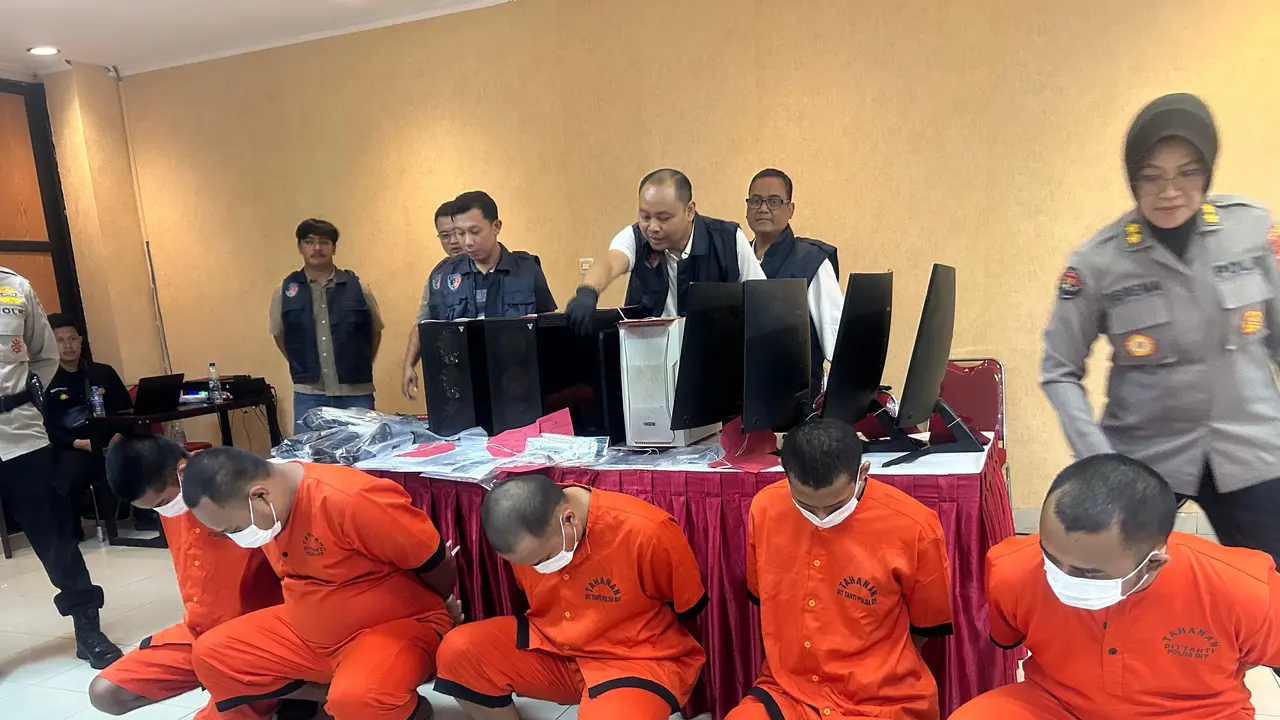 Polisi Tangkap Komplotan Judi Online di Bantul
