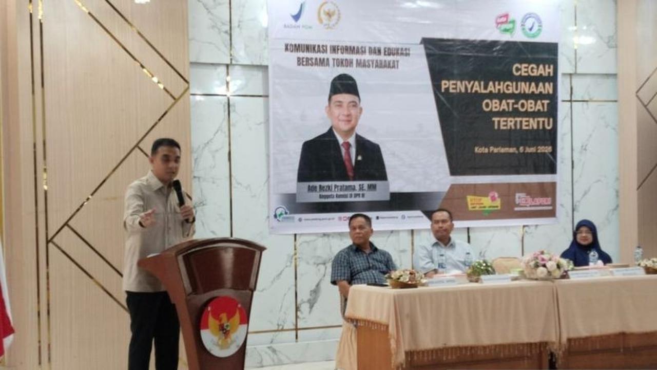 DPR dan BPOM Gencarkan Edukasi Bahaya Penyalahgunaan Obat di Pariaman untuk Kesehatan Masyarakat