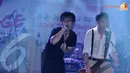 Band yang digawangi Kaname (vokal), YU-TARO (gitar), Tsukko (gitar), Taichi (bass), dan GAKU (drum) tampil membawakan beberapa lagu hitsnya dengan sangat ekspresif (Liputan6.com/Andrian M Tunay)