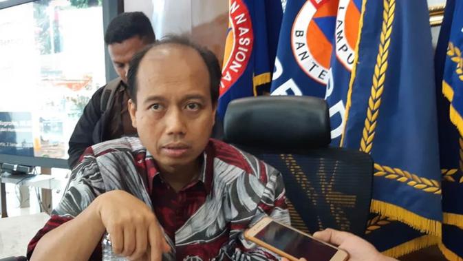 Kepala Pusat Data Informasi dan Humas Badan Nasional Penanggulangan Bencana (BNPB) Sutopo Purwo Nugroho. (Liputan6.com/Fachrur Rozie)
