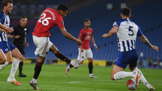 Striker Manchester United (MU),  Mason Greenwood (MIKE HEWITT / POOL / AFP)