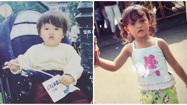 Potret Masa Kecil 6 Pasangan Artis Pacaran Beda Agama, Menggemaskan