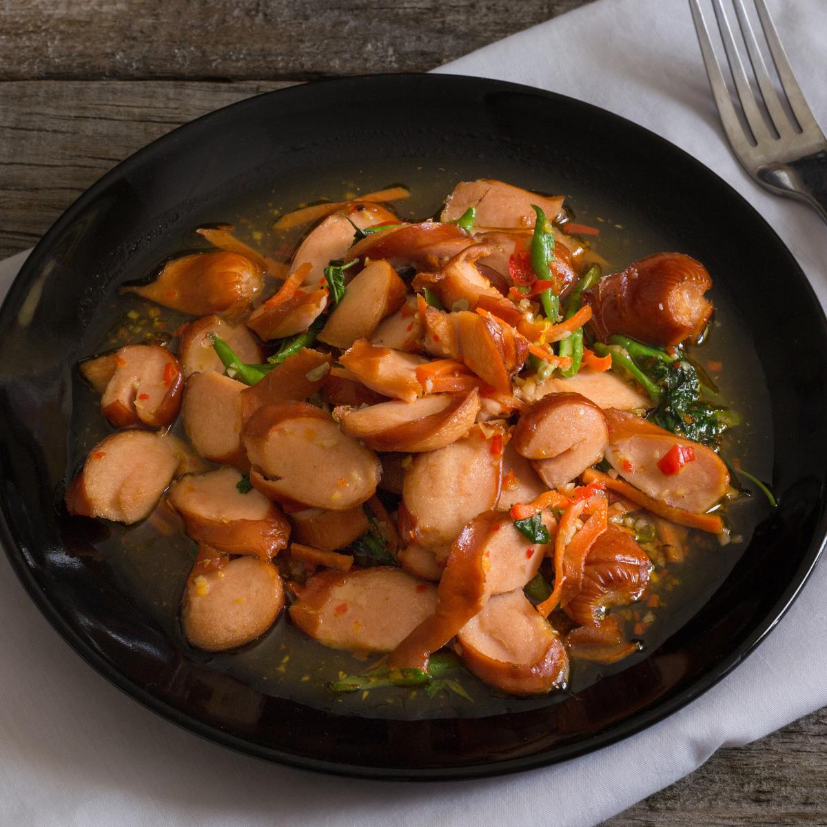 Resep Tumis Sosis Kemangi