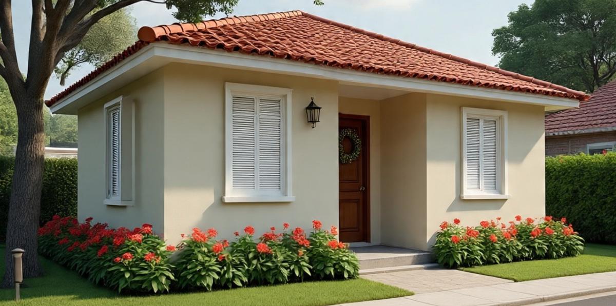 Ilustrasi Desain Rumah 1 Lantai