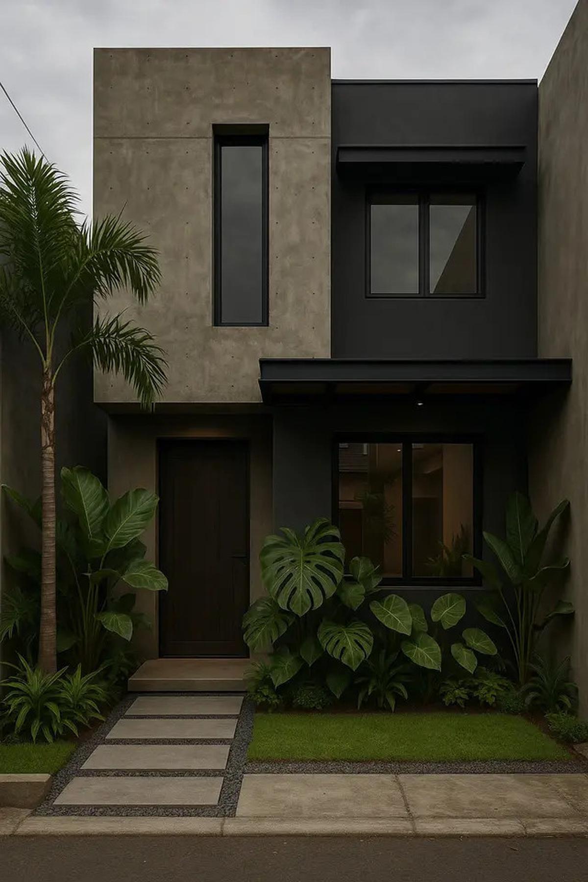 9 Tren Desain Rumah Sederhana Tapi Mewah 2025 di Lahan Sempit dengan Taman Kecil