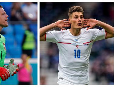 Euro 2020 (Euro 2021) baru menyelesaikan matchday pertama di fase grup. Dari 12 laga yang telah dijalani telah tercipta beberapa rekor istimewa, di antaranya dari megabintang Portugal, Cristiano Ronaldo. Selain Ronaldo, 5 pemain berikut juga sukses mencetak rekor. (Foto: Kolase AP)