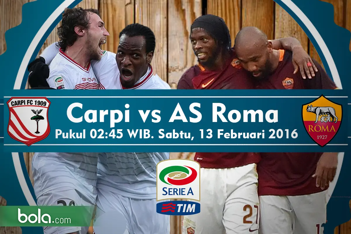 Carpi vs AS Roma (Bola.com/Samsul Hadi)