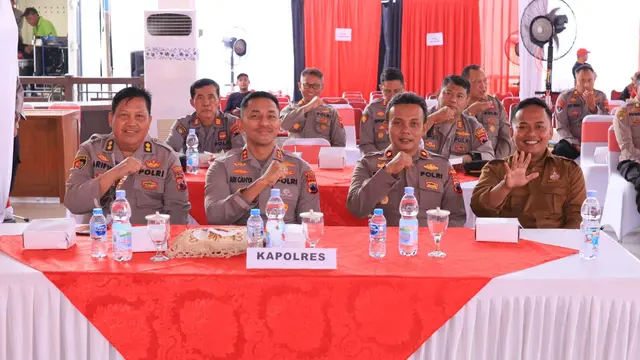 Polres Demak saat ambil bagian dalam Demak in Frame 2025 di pendopo kabupaten. (Foto: Liputan6.com/Felek Wahyu)
