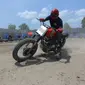 Flat Track Race untuk pertama kalinya di gelar Kustomfest. (ist)